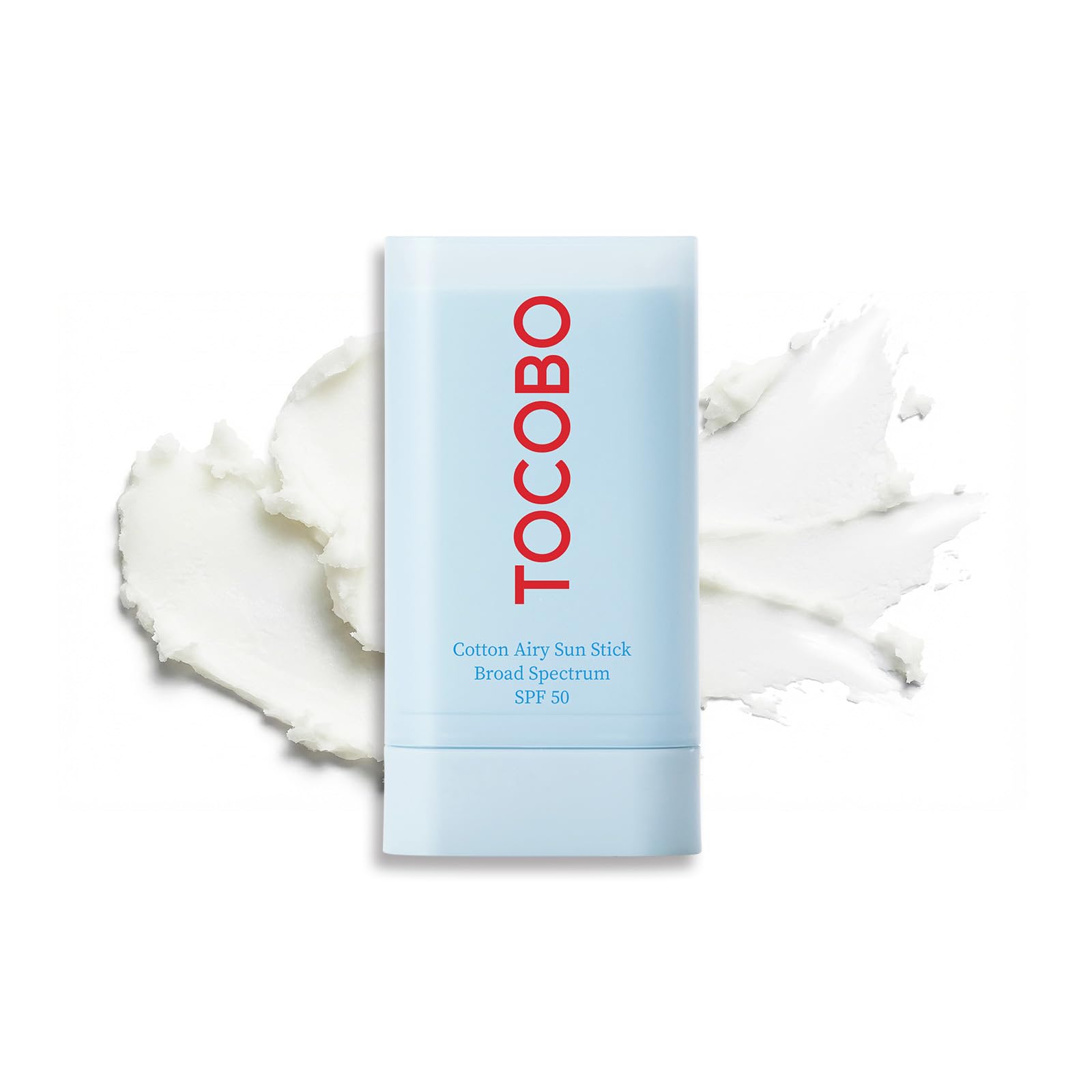 Cotton Airy Sun Stick SPF 50 Broad Spectrum Korean Matte Sunscreen Stick for Face - Travel Size Sebum Control Sunblock -Vegan, Lightweight, Non-Sticky 0.67 oz