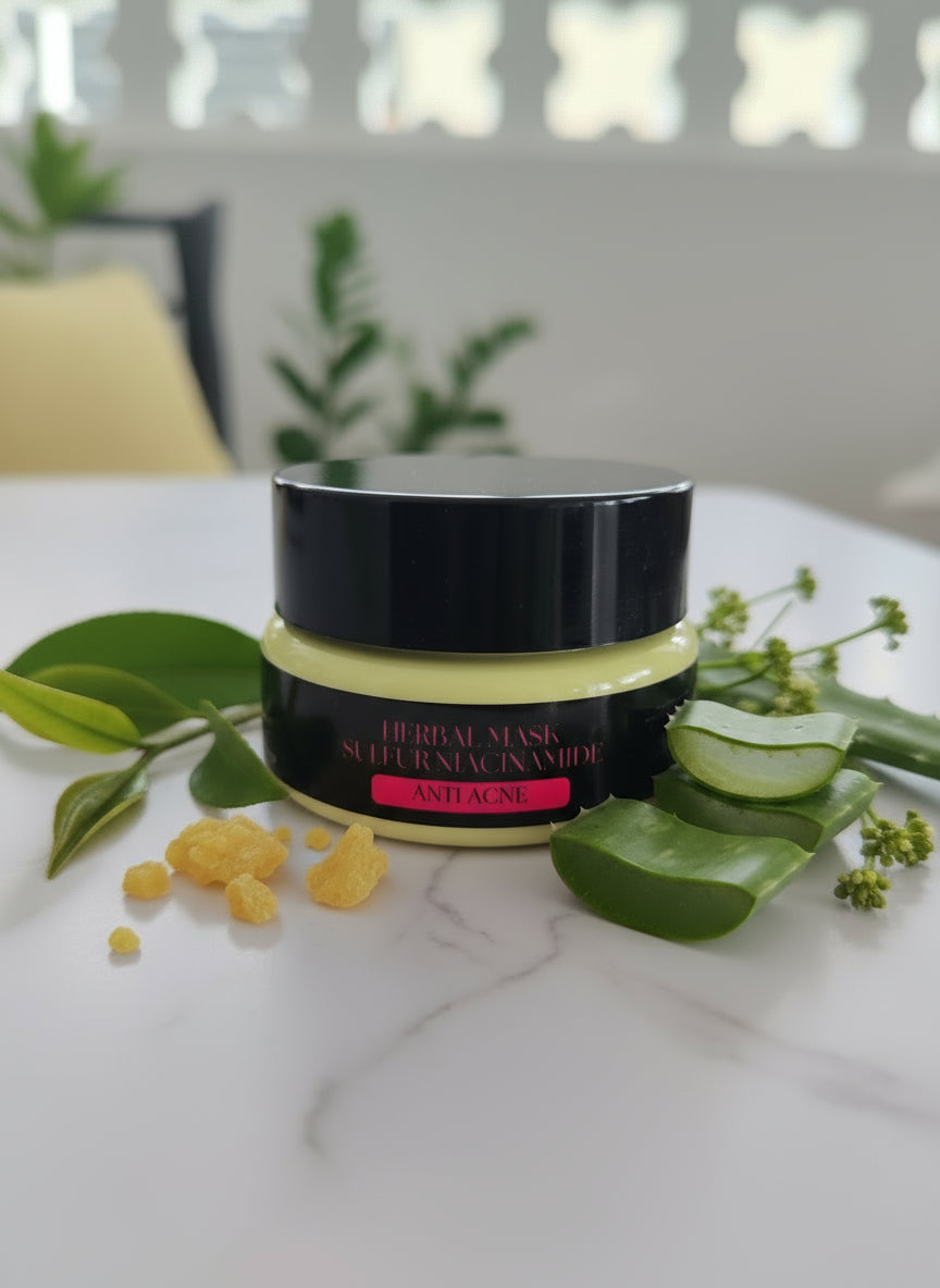 IY HERBAL MASK SULFUR NIACINAMIDE ANTI ACNÉ